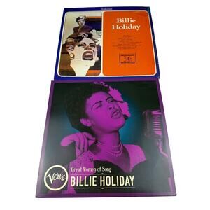 Billie Holiday Vinyl Record Album Bundle 2 LP Jazz
